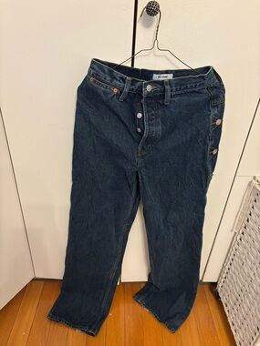 Re/Done Dark Indigo Button-Fly Denim Jeans size 26 good condition